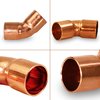Everflow Copper CxC 45° Elbow Fitting with 2 Solder Cups 1-1/4'' CCLF0125